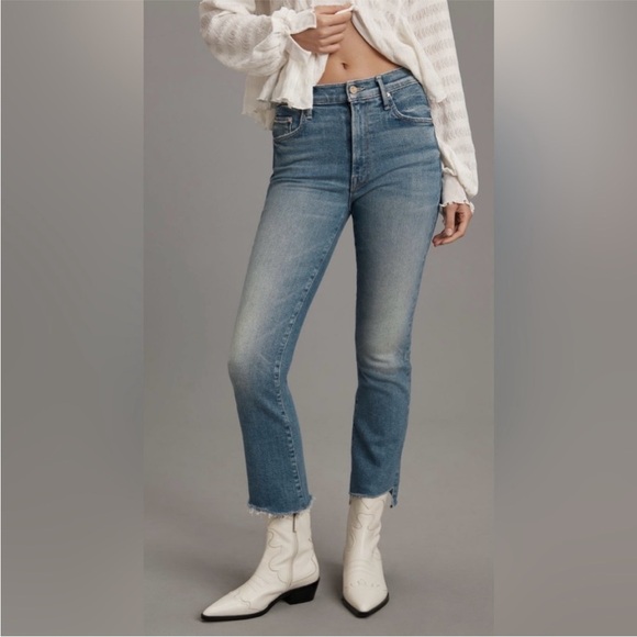 MOTHER The Insider Crop Step Fray Size 28 NWT - Picture 2 of 15